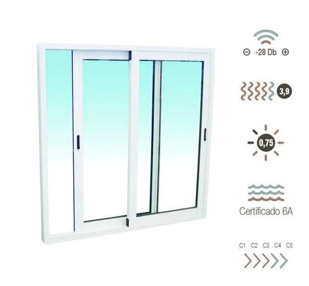 Ventnana corrediza 100x100